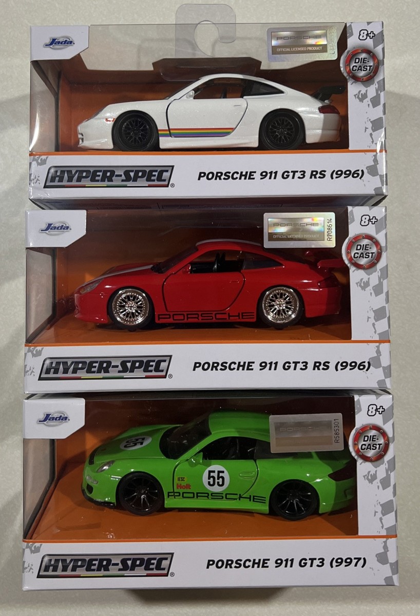 NEW 2025 Jada Hyper-Spec PORSCHE 911 GT3 RS & 997 LOT 3 1/32 | eBay