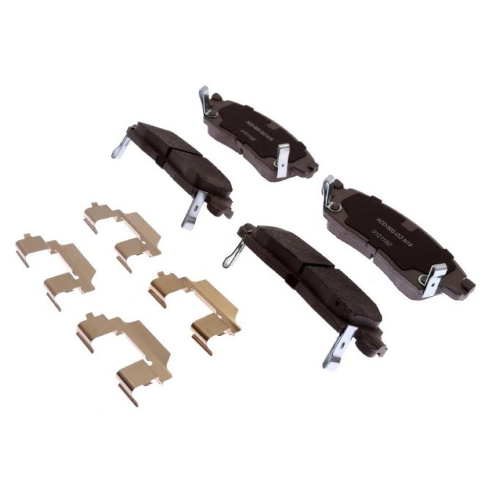 Pastillas de freno de disco traseras ACDelco originales para GMC Acadia 2007-2017 | ranuradas de cerámica Foto 2 de 4