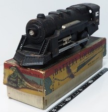 Nomura Toy Battery Locomotive Tin Toy Steam Engine Vintage Japan TN Boxed