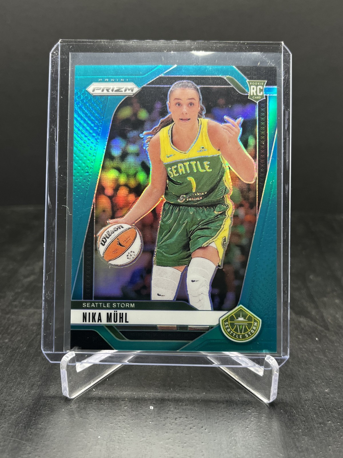 2024 Panini Prizm WNBA Basketball Nika Muhl RC Rookie Teal 35/49 #75