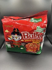 Buldak Stir-Fried Ramen Noodles Spicy Chicken KIMCHI Flavor 5x4.76 Oz Packs