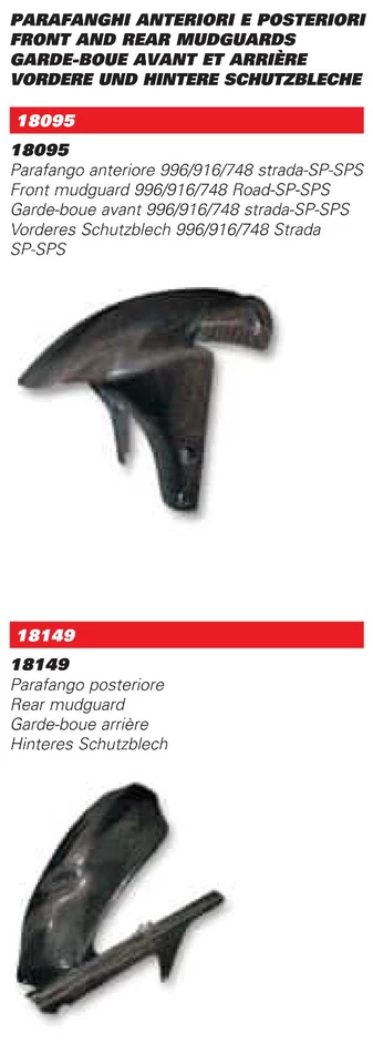 Ducati 748 916 996 998 carbon fibre Front Mudguard Fender — 第 2/4 张图片