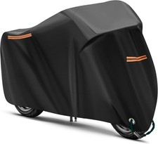 URAQT Motorrad Abdeckplane Outdoor,Motorradabdeckung Winterfest Wasserdicht XL