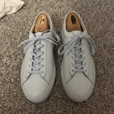 KOIO Men's White Leather Low Top Sneakers Lace-Up Size 8.5 Rubber Sole