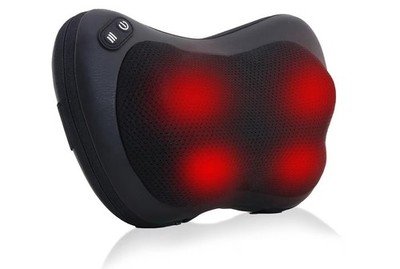 Shiatsu Neck/Back Massager with Heat Deep Tissue Massage Pillow Ergonomic Design