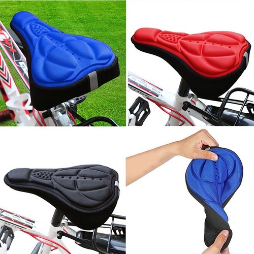 Housse De Selle Vélo Gel Silicone Wheel Up – Coussin épais VTT, Ville, 27x18cm