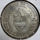 SILVER - WORLD COIN - 1953 Panama 1/2 Balboa - World Silver Coin Z420 — photo 2
