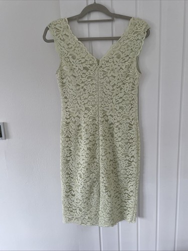 Jacques vert dress size 18 Petite Lime lace Mother Of The Bride Wedding Bnwt - Picture 9 of 14