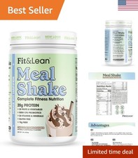 Meal Shake, Fat Burning Meal Replacement, Protein, Fiber, Probiotics, Chocola...