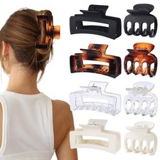 SMKSL 8 Pcs Hair Claw Clips for Women  Girls 2 Styles Hair Accessories