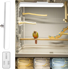 Bird Lighting,Bird Cage Light,Stepless Dimming Timed Light off Dual Use for Char