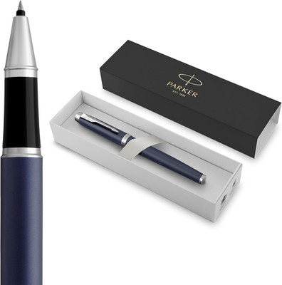 Parker IM Rollerball Pen, Matte Blue, Fine Point, Includes Black Ink Refill