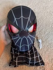 Spiderman Mask with Moving Eyes and Touch Light Interactive Superhero Cosplay