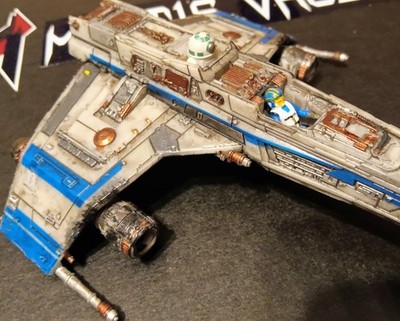 Custom Painted Star Wars Micro Galaxy Squadron Lt. Callahan s E-wing, #0121