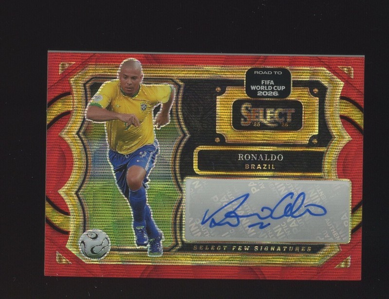 2025-26 Select World Cup Soccer International Red Wave Prizm Ronaldo AUTO SP