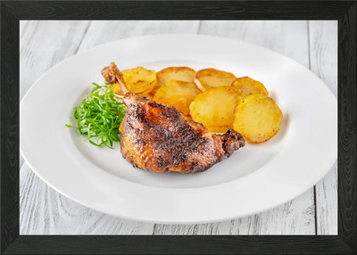 Ente Confit gerahmtes Wandbild Poster Leinwanddruck Bild