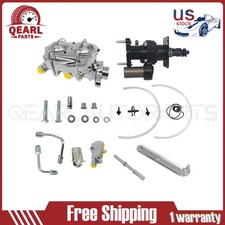 Chrome Hydraulic Hydrobooster Master Kit Universal Discdisc Power Brake Booster