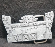 XE03128 NOS VINTAGE 2000  INDIANAPOLIS 500 MOTOR SPEEDWAY  MENS BELT BUCKLE
