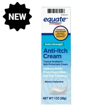 Equate Extra Strength Anti Itch and Skin Protectant Cream, 1 Ounce