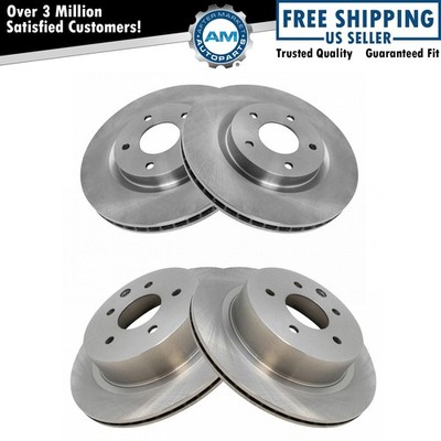Front & Rear Disc Brake Rotor Kit Set of 4 for Nissan Rogue & Rogue Select