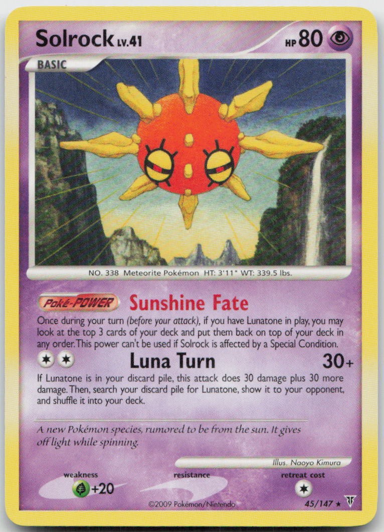 Solrock 45/147 Rare Supreme Victors Pokemon LP