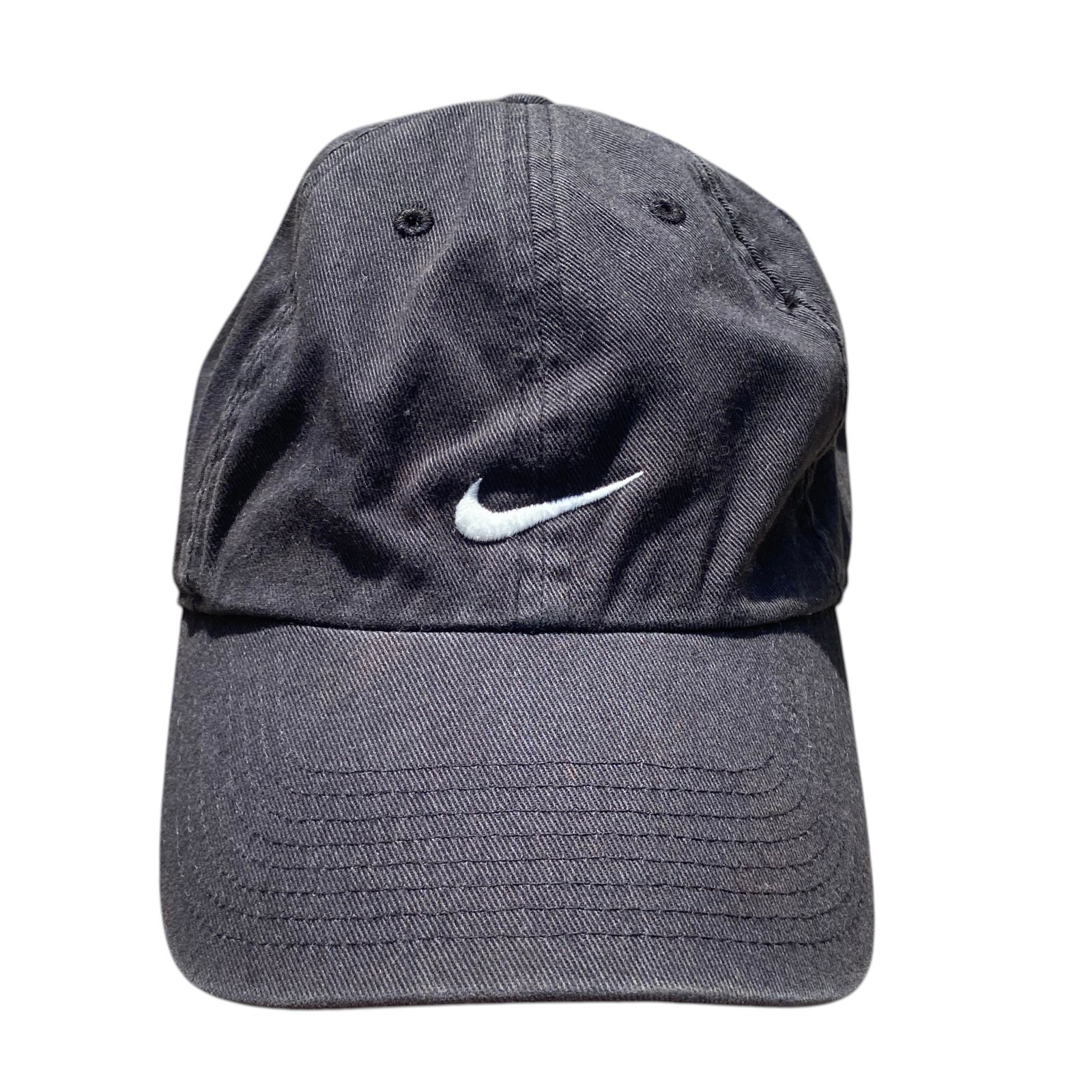 Nike Heritage 86 cappello nero swoosh piccolo bianco taglia unica regolabile