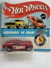 Vintage Hot Wheels Redline Mongoose Funny Car Red -ORIGINAL UNPUNCHED BLISTER!!!