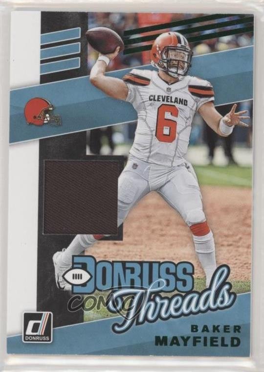 2019 Panini Donruss Threads Green Baker Mayfield #T-2 fm0
