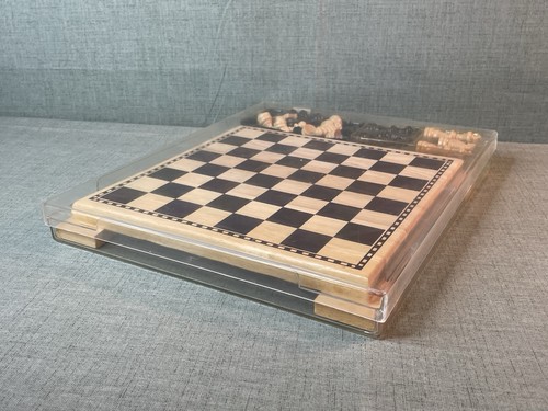 Oakmont Collection Chess & Checkers Set 10"x10" Board 2001 Cardinal - Picture 2 of 15
