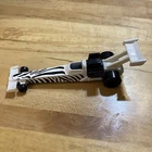 Vintage 1993 Hot Wheels Dragster Diecast Toy Race Car Black White Zebra Stripes