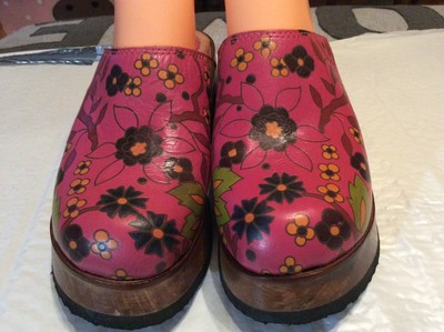 candies wooden clogs