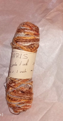 PARIS Yarn 50 gr sold by skein Copper,Blue,Brown,White 90 yards