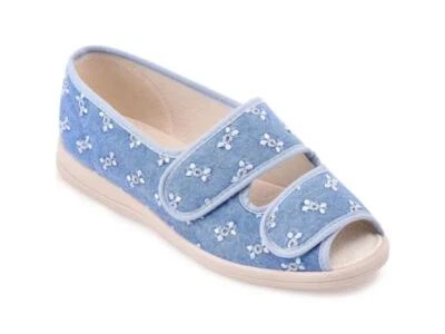 Cosyfeet Mollie Damen Hausschuhe Sandale breite Passform 6E Breite 2 Farben UK Größe 3 bis 9