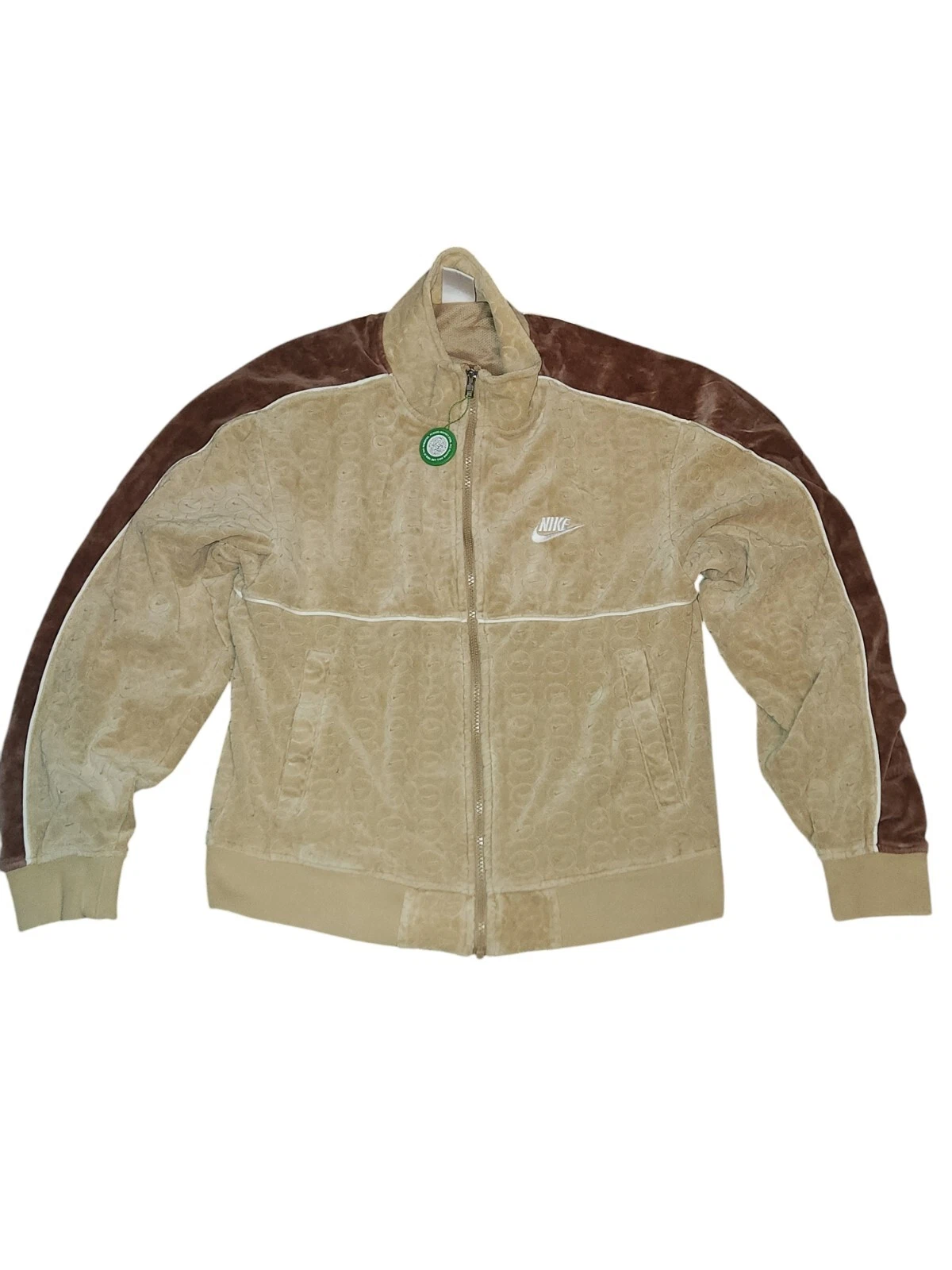 Veste de survêtement Supreme Nike velours marron/marron, taille : S 