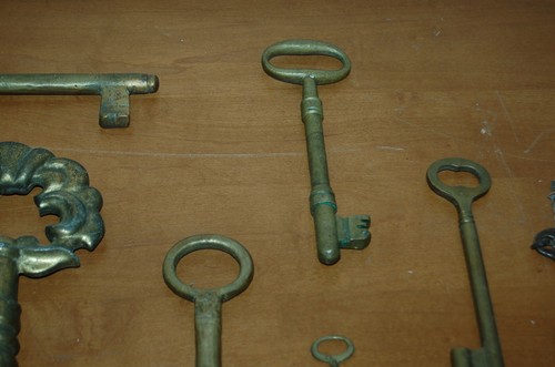 Lote Vintage (10) Llaves Pequeñas a Grandes Rústicas Antigua Llave Puerta - Imagen 3 de 10