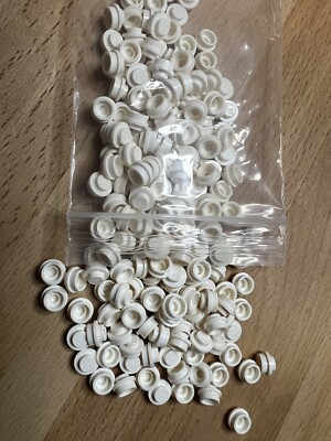 Lego 1x1 White Round Plates x200 Dots Stud Part Piece Bulk Lot - Legos #4073 