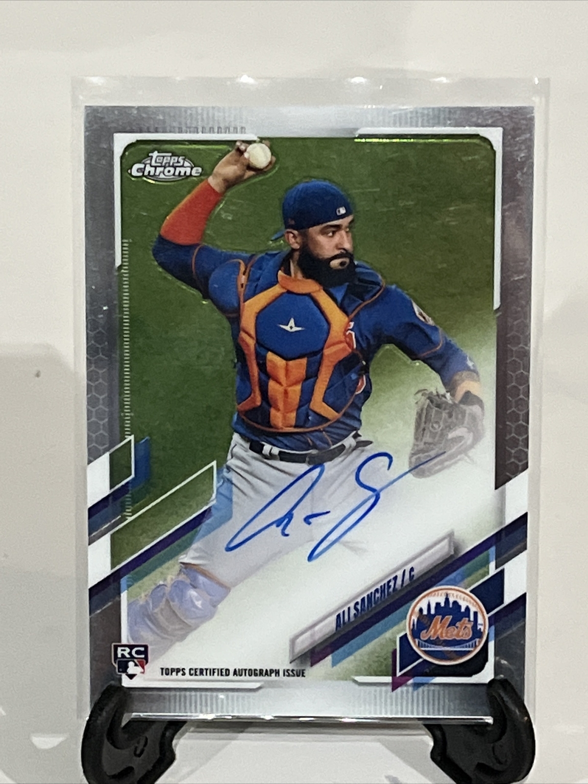 2021 Topps Chrome Ali Sanchez Rookie Autograph New York Mets