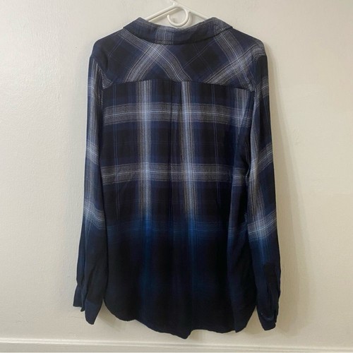 BeachLunchLounge Flannel Shirt L Plaid 90s Grunge Slouchy Baggy - Bild 5 von 6