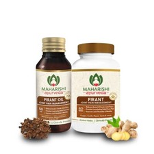 Maharishi Joint Pain Relief Pirant Tablets  Pirant Oil 60 Tablets  50 ml Oil