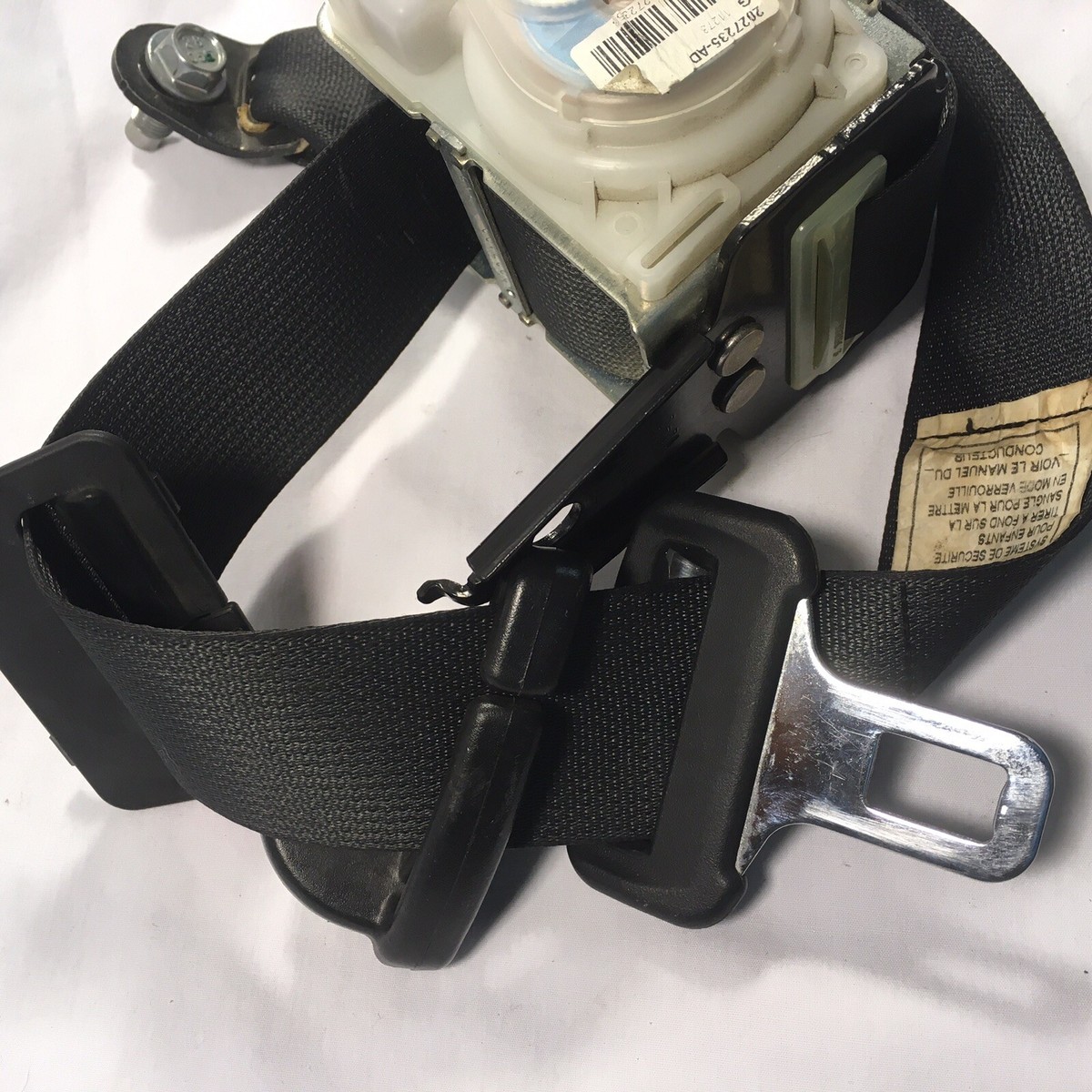05-08 NISSAN MAXIMA Side Back Seat Belt OEM Dark Gray Complete