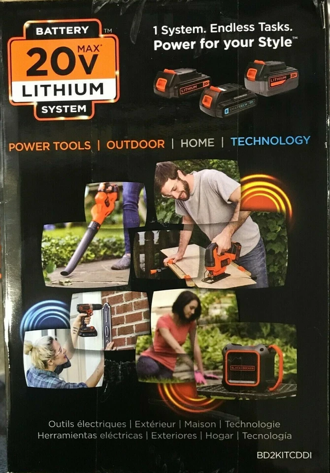 BLACK+DECKER - BD2KITCDDI - 20V MAX* Drill/Driver + Impact - Combo Kit - Image 3 of 4