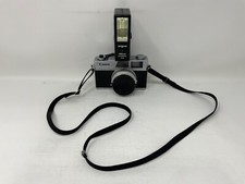 Canon Canonet 28 35mm Rangefinder Film Camera 40mm 1:2.8 Lens with Argus Flash