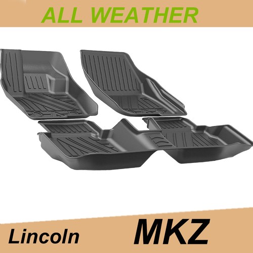 Car Floor Mats Liners TPE Carpet All Weather For Lincoln MKZ 20132020