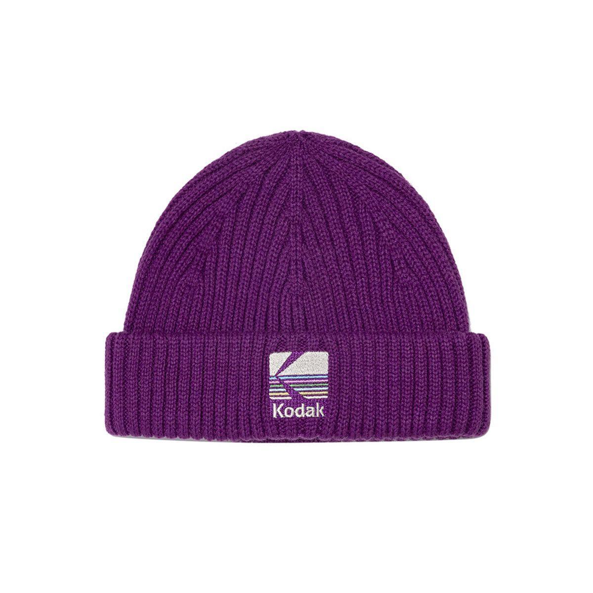 ◆KODAK◆ Rainbow Short Beanie BLACK K4443LKC96BLK Genuine Kodak Rainbow Short Beanie PURPLE | eBay
