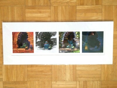 MONSTERS UNIVERSITY Movie Lithograph DISNEY PIXAR Cast & Crew Ltd. Ed..FYC  Promo | eBay