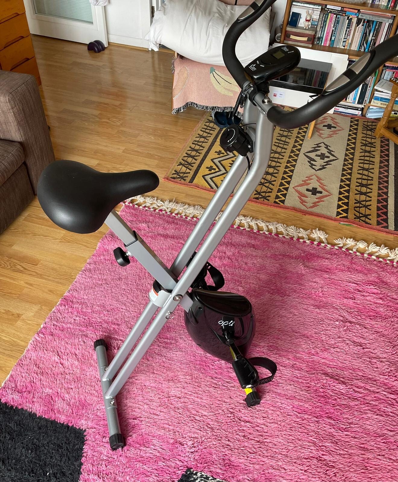 Opti folding exercise bike. eBay