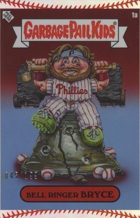 Gpk Baseball 2023 Topps Mlb X Garbage Pail Kids: Series 3 David Gross - Bryce Harper ...