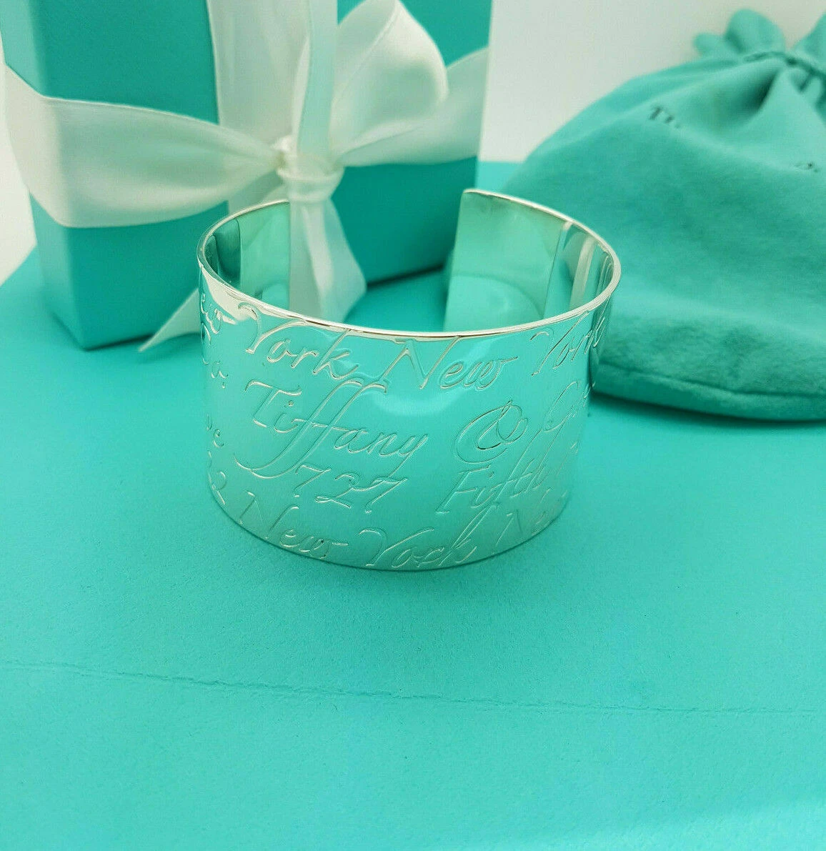Tiffany and co wide hotsell cuff bracelet
