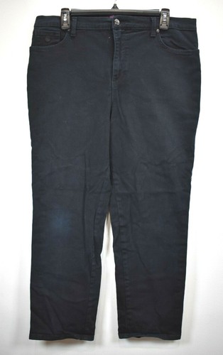 Gloria Vanderbilt Womens Black 5 Pocket 