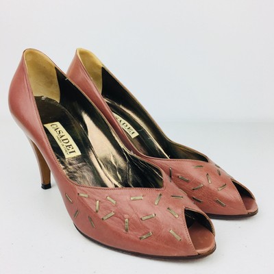 Casadei Womens High Heels Suede Peep 